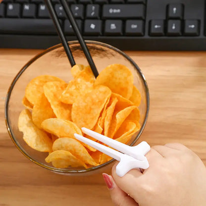 Finger Chopsticks Eat Snacks